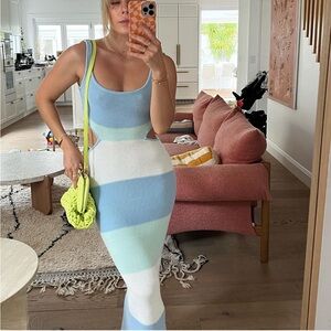 Open back knit dress